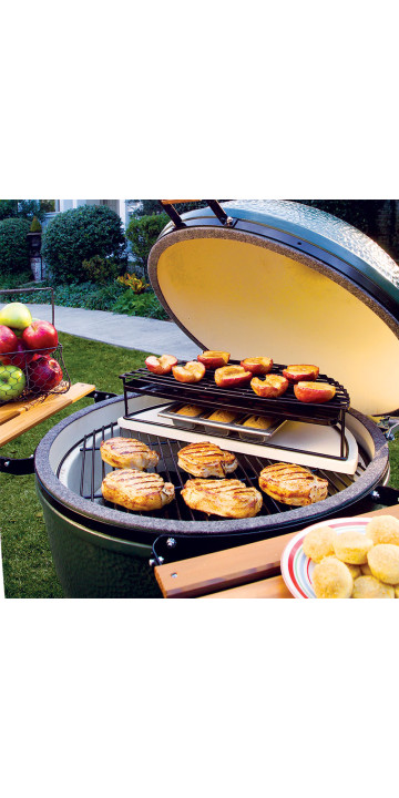 Глиняный полукруг для выпекания гриль Big Green Egg L 41см Глиняный полукруг для выпекания гриль Big Green Egg L 41см