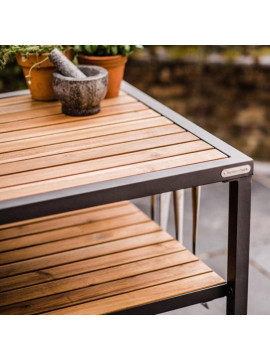 Полка из акации для стола Big Green Egg 