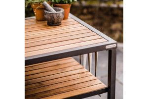 Полка из акации для стола Big Green Egg 