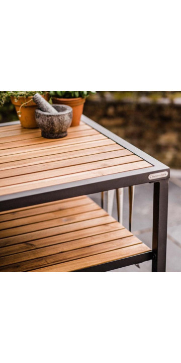 Полка из акации для стола Big Green Egg Полка из акации для стола Big Green Egg