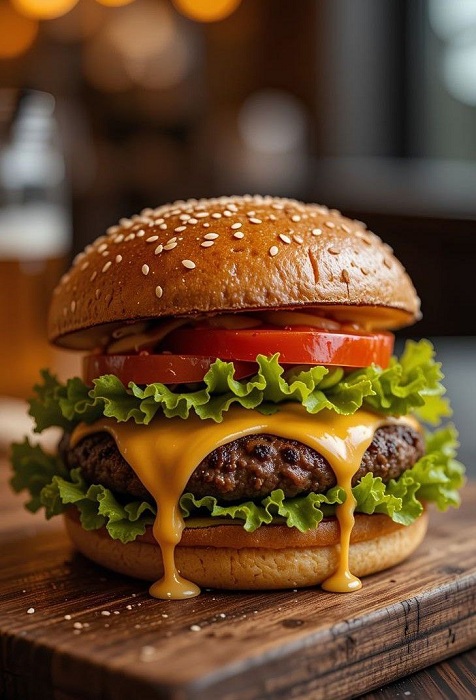 Классические бургеры на гриле Big Green Egg