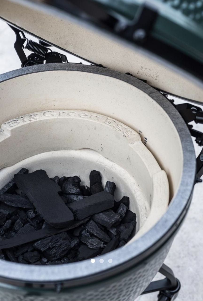 Натуральный древесный уголь Big Green Egg для керамического гриля — стабильная температура и длительное горение