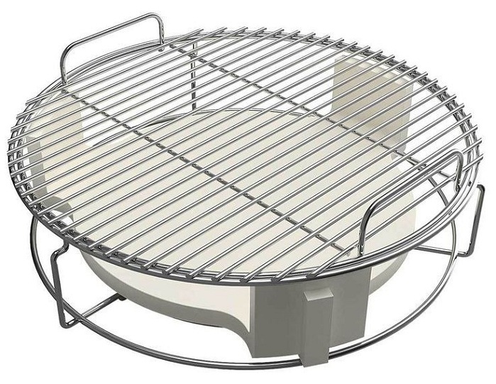 Использование отсекателя жара Big Green Egg с аксессуарами 