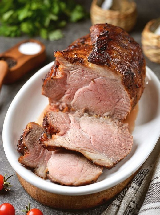 Свиная вырезка на Big Green Egg с медово-горчичным маринадом