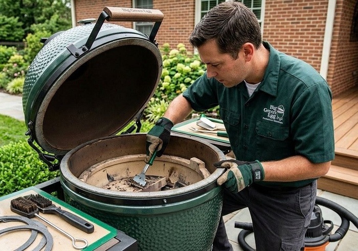 Чистка гриля Big Green Egg