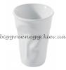 Revol Мятый стакан для воды,белый,250 мл, диам.8 см